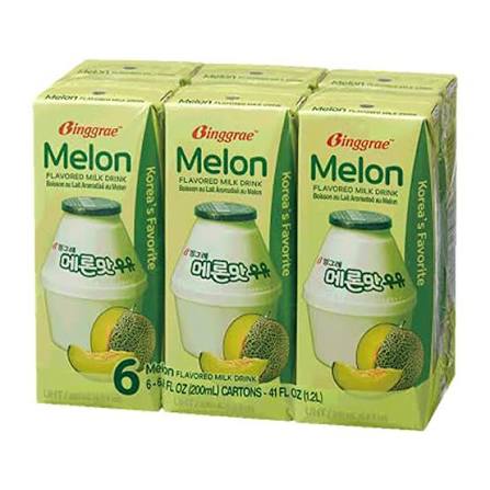 Binggrae Milk Melon flavour 6x200ml