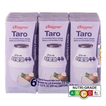 Binggrae Milk Taro flavour 6x200ml