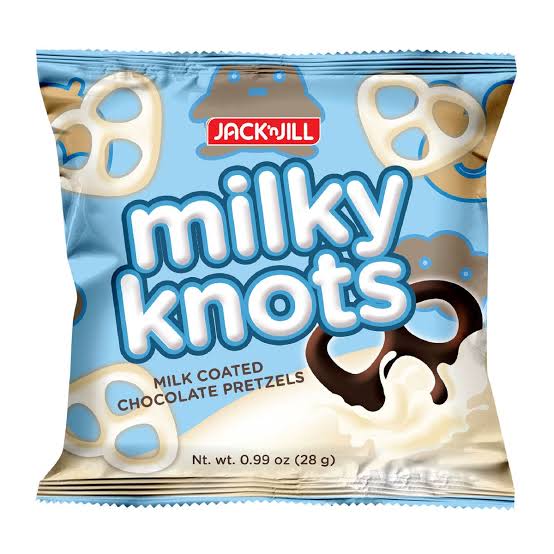 Jack n Jill Milky Knots Pretzels 28g