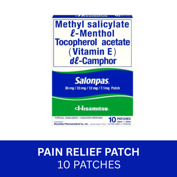 SALONPAS Methylsalicylate 105mg Menthol 31.5mg Medicated Patch 10s