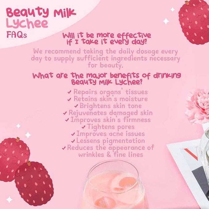 Beauty Milk Lychee (Swiss STEM CELL Drink)
