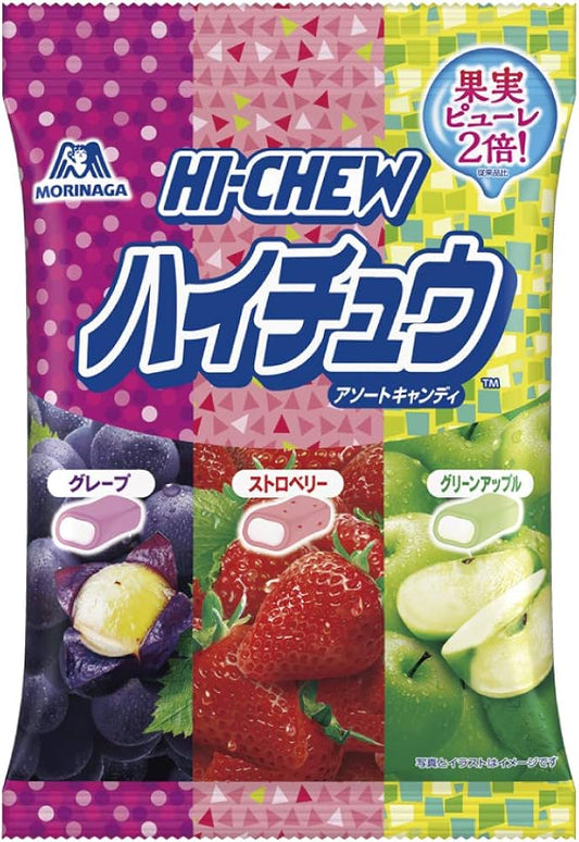 Morinaga Hi-Chew Grape, Strawberry, Green Apple 86g