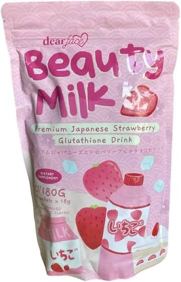 Beautymilk Premium Japanese Strawberry Drink 10x18g sachet