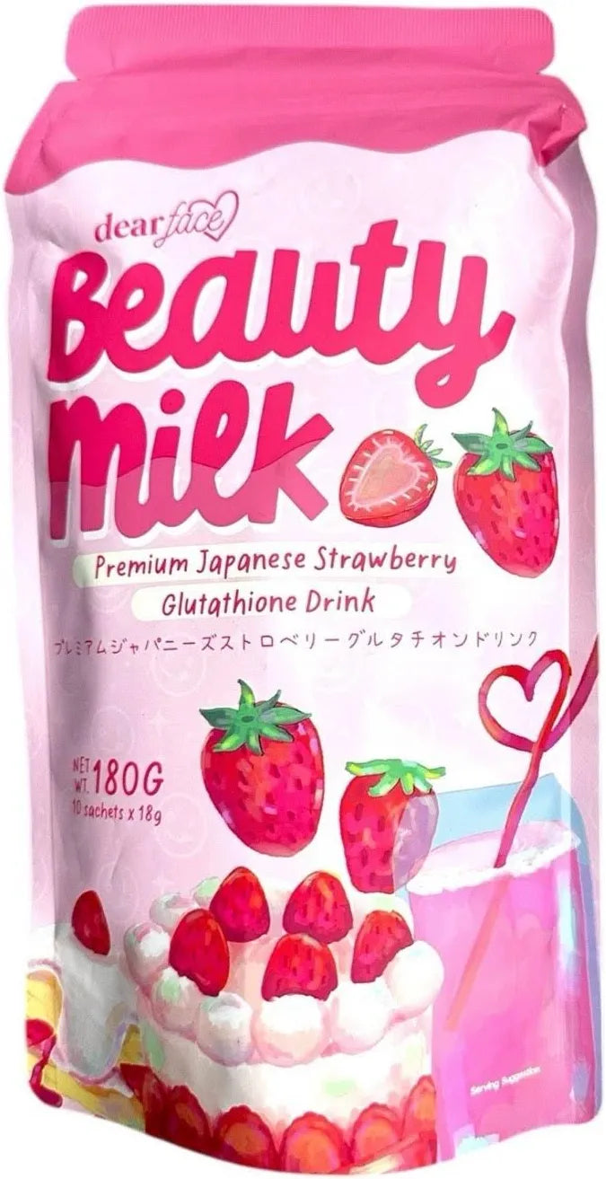 Beautymilk Premium Japanese Strawberry Drink 10x18g sachet
