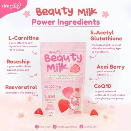 Beautymilk Premium Japanese Strawberry Drink 10x18g sachet