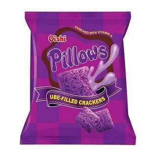 Oishi Pillows Ube-Filled Crackers 38g
